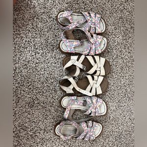 Set of three girls Salt Water sandals